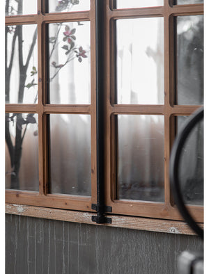 Retro Solid Wood Wall Hanging Dressing Mirror Garden Plus