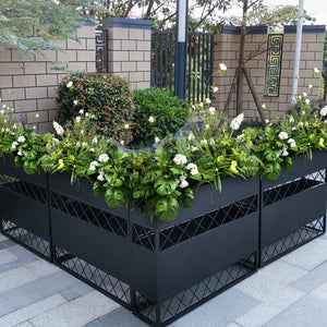 Simulation Flower and Grass Partition Planter Decoration Piece Garden Plus