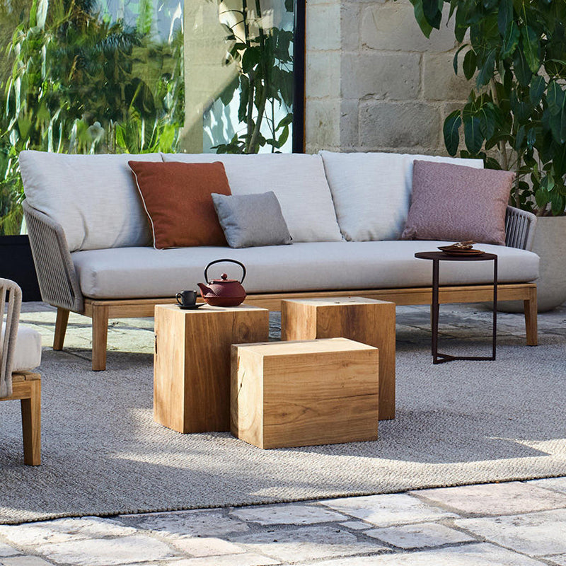 Special-shaped Wooden Side Table Garden Plus