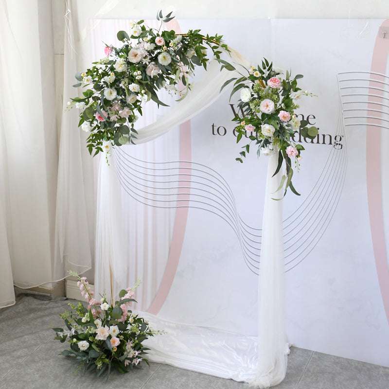 Simulation Mori Style Rose Arc Wall Wedding Decoration Piece Garden Plus