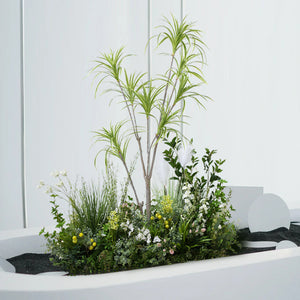 Simulation Dragon Blood, Sago Cycas , Dracaena Marginata Plant Decoration Pieces Garden Plus