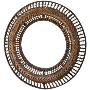 Round Shape Retro Nostalgic Art Wall Mirror Garden Plus