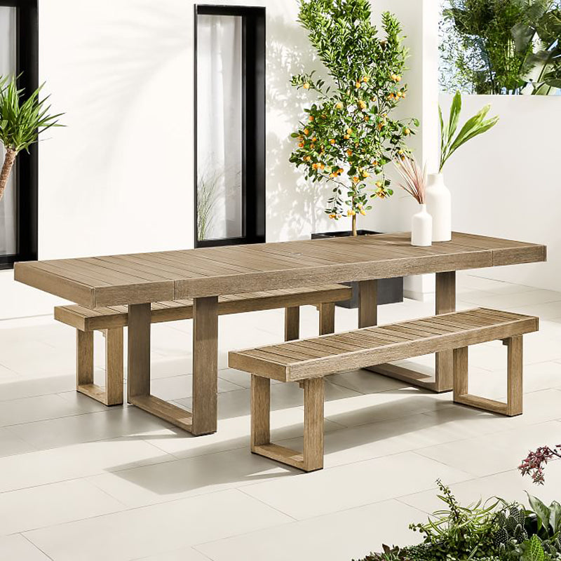 Solid Wood Long Table and Bench
