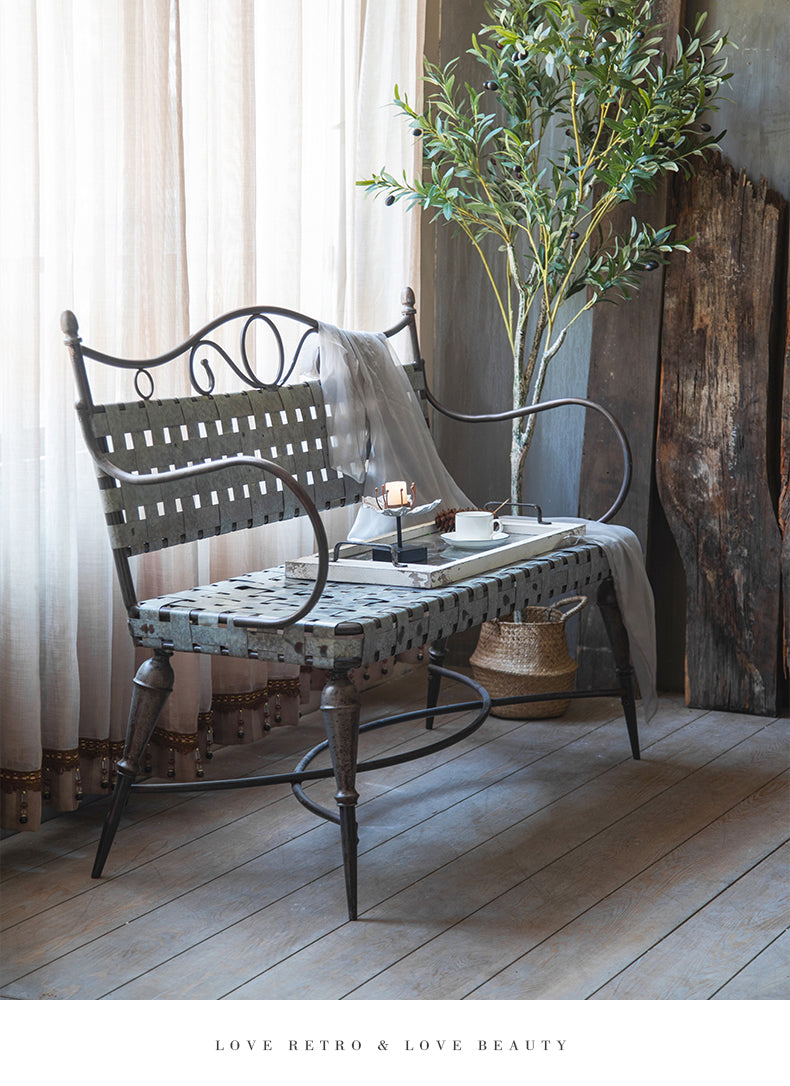 Villa Vintage Garden Iron Armchair Garden Plus