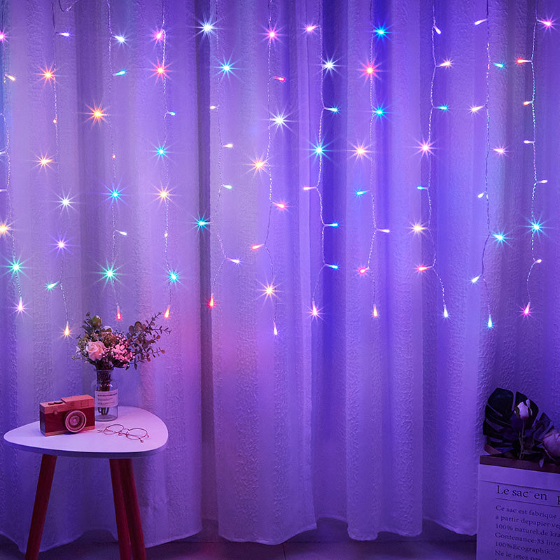 Solar Curtain Waterfall Decorative Lights Garden Plus