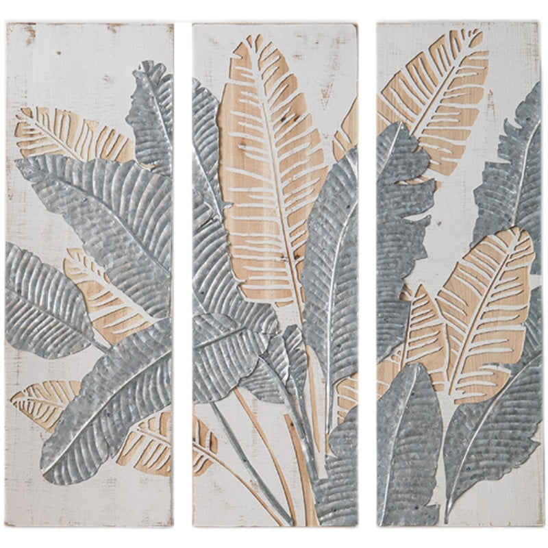 Retro Banana Leaf Wall Decoration Panel Garden Plus