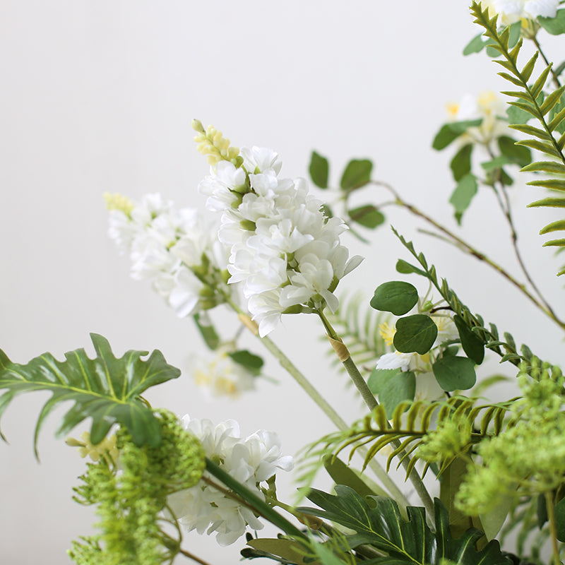 Simulation Flower and Grass Partition Planter Decoration Piece Garden Plus