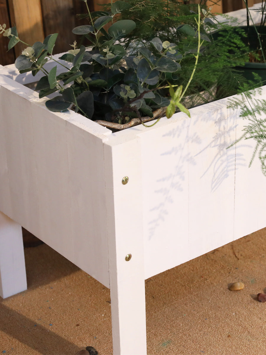 Outdoor Rectangular high-leg Planting Box Garden Plus
