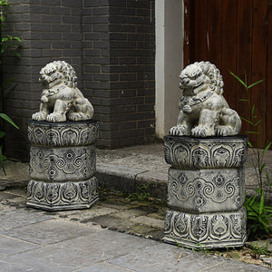 Lion Stone Statue Garden Plus