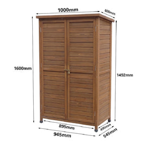 Outdoor wooden storage Garden Plus