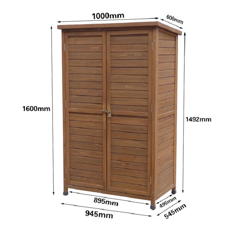 Outdoor wooden storage Garden Plus