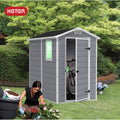 KETER Manor 4x6 Resin Outdoor Storage Shed Garden Plus