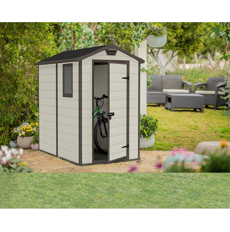 KETER Manor 4x6 Resin Outdoor Storage Shed Garden Plus