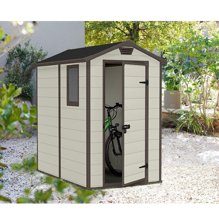 KETER Manor 4x6 Resin Outdoor Storage Shed Garden Plus