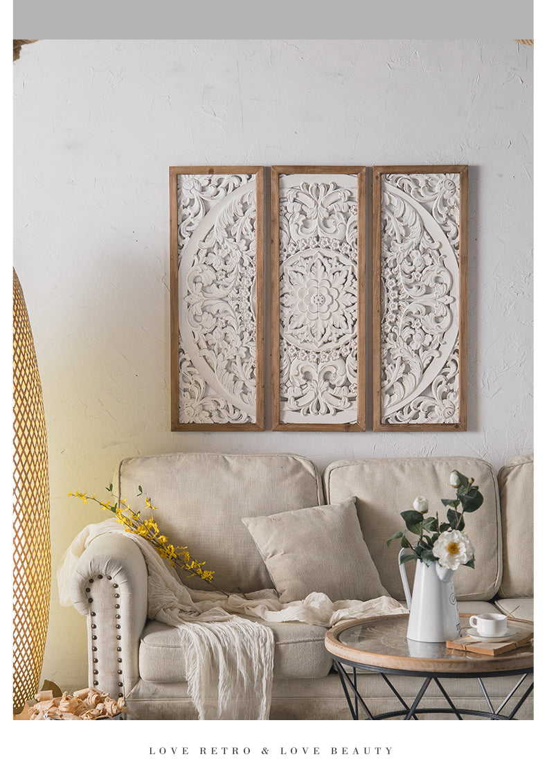 Retro Banana Leaf Wall Decoration Panel Garden Plus