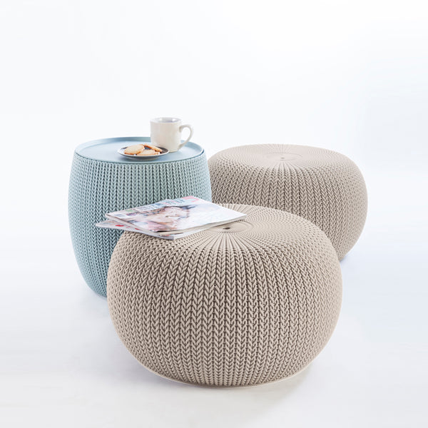 Keter Cozy 3-Piece Storage Table & Seat Set