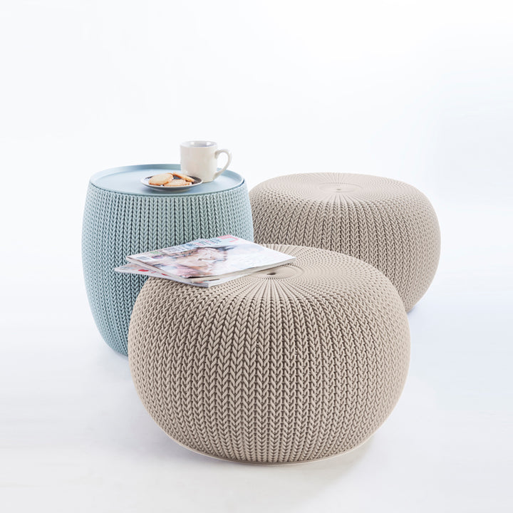 Keter Cozy 3-Piece Storage Table & Seat Set