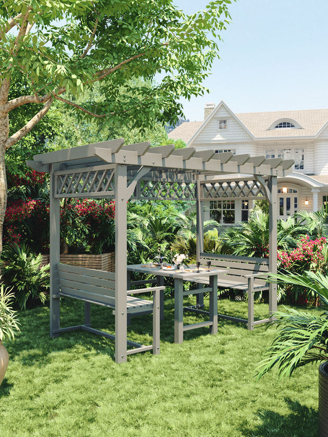 Wooden Garden Pavilion
