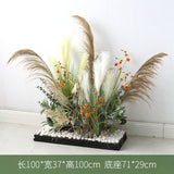 Large Green Plant Reed Landscape Fake Flower and Grass Decoration Pieces Garden Plus