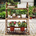 Wooden Flower Display Stand Garden Plus