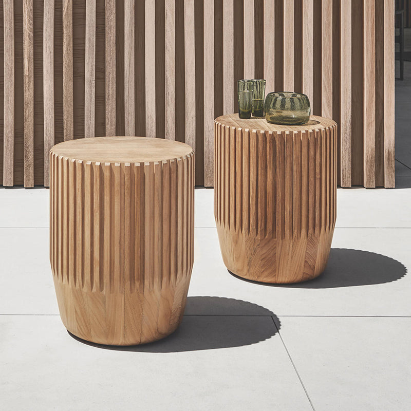 Special-shaped Wooden Side Table Garden Plus