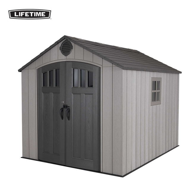 Lifetime 8 × 10 ft Outdoor Storage Shed