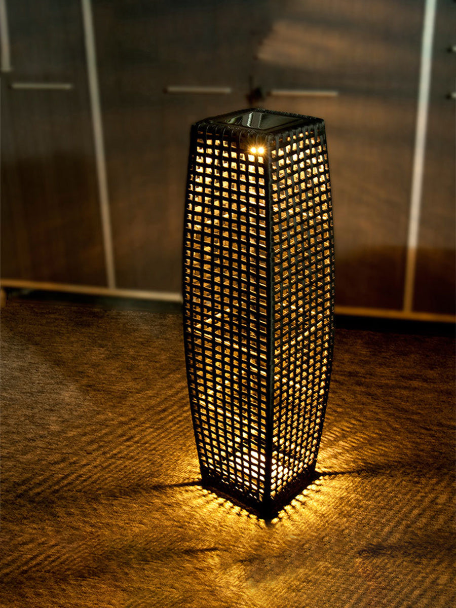 Solar Rattan Lawn Lamp Garden Plus