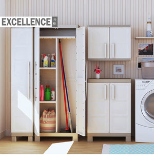 Keter Excellence Plastic Balcony Storage Cabinet Garden Plus