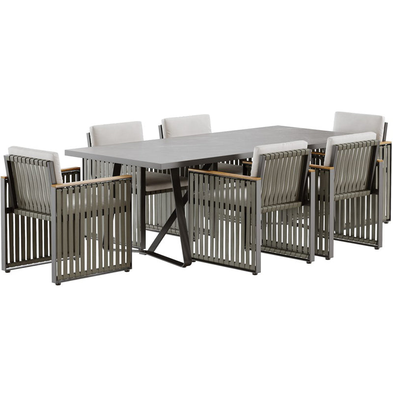 Teak Table and Chair Dining Combination Garden Plus