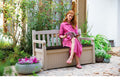 Keter Eden Outdoor Storage Backrest Leisure Bench Garden Plus