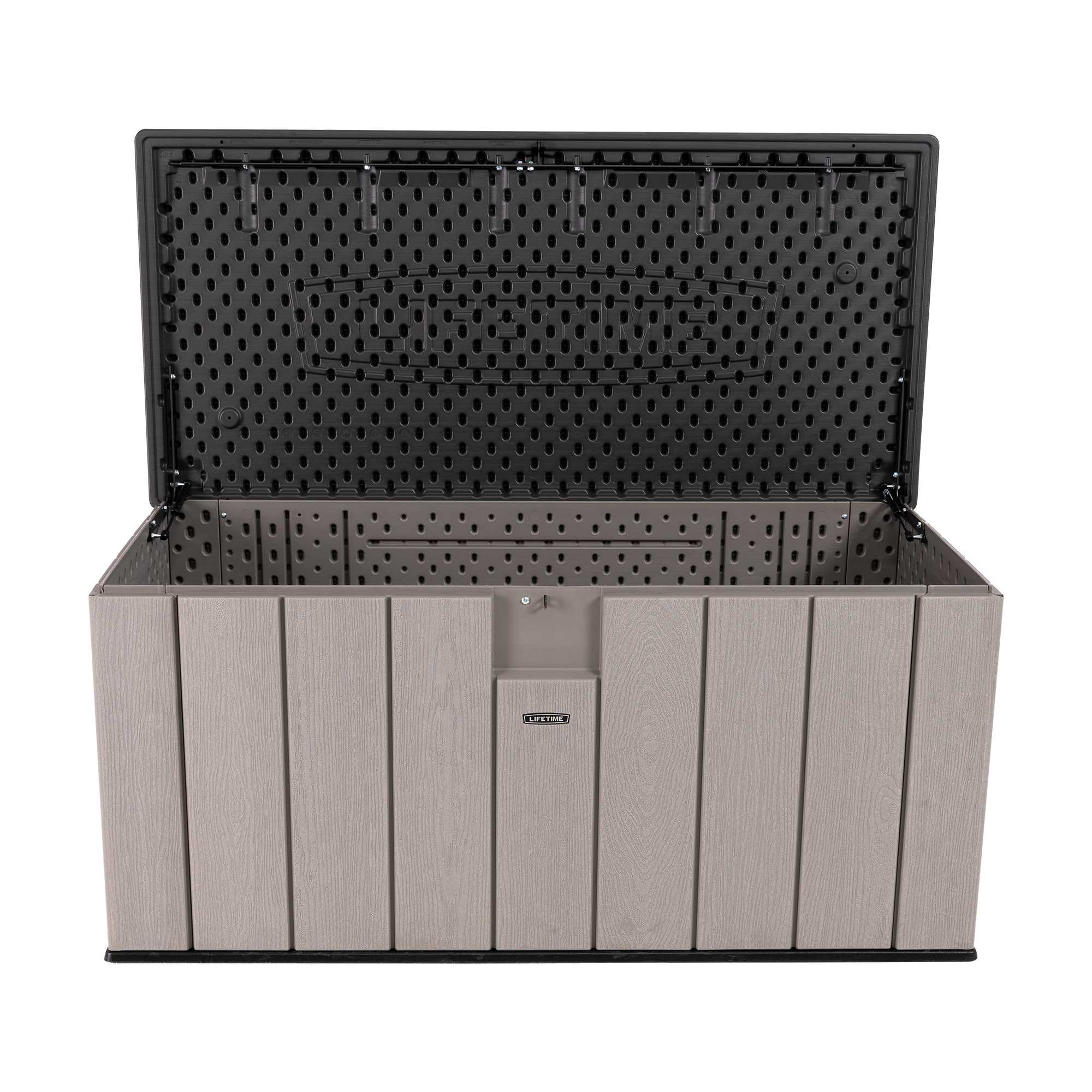 Lifetime Outdoor Plastic Toy Storage Box Garden Plus