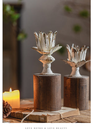 Retro European Table Candle stand Garden Plus