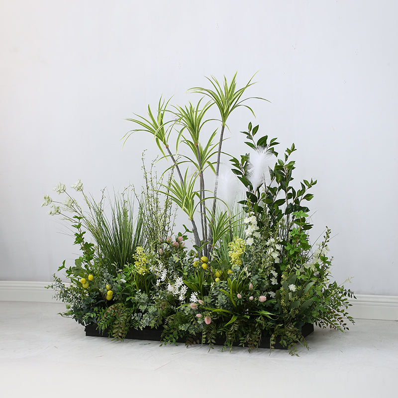 Simulation Dragon Blood, Sago Cycas , Dracaena Marginata Plant Decoration Pieces Garden Plus