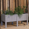 Outdoor Rectangular high-leg Planting Box Garden Plus