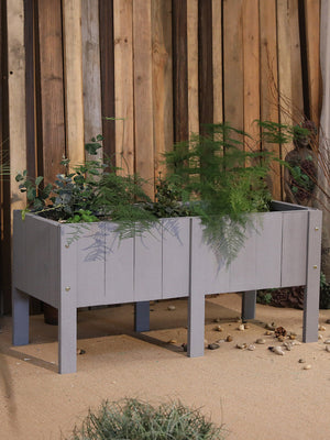 Outdoor Rectangular high-leg Planting Box Garden Plus