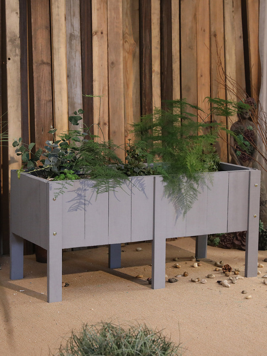 Outdoor Rectangular high-leg Planting Box Garden Plus