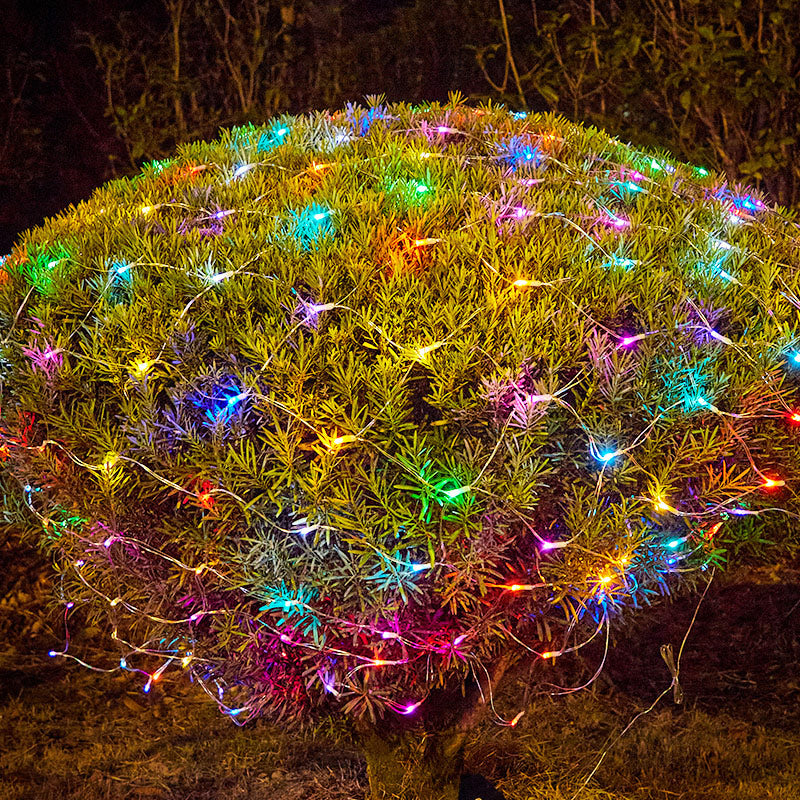 Solar Curtain Waterfall Decorative Lights Garden Plus