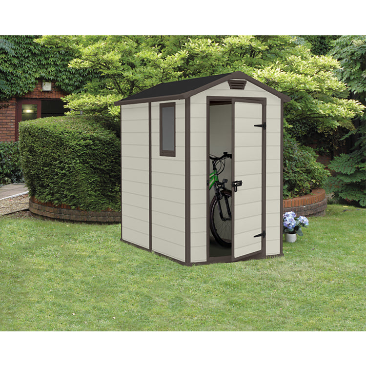 KETER Manor 4x6 Resin Outdoor Storage Shed Garden Plus