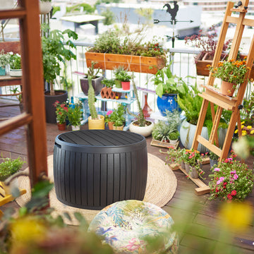 Keter Circa Outdoor Garden Desks and Chairs Storage Garden Plus