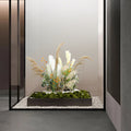 Large Green Plant Reed Landscape Fake Flower and Grass Decoration Pieces Garden Plus