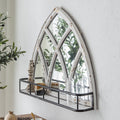 Retro Iron Art Decorative Wall Hanging Mirror Garden Plus