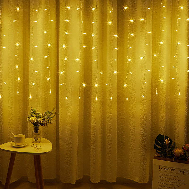 Solar Curtain Waterfall Decorative Lights Garden Plus