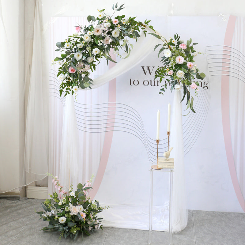 Simulation Mori Style Rose Arc Wall Wedding Decoration Piece Garden Plus