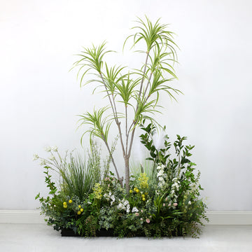Simulation Dragon Blood, Sago Cycas , Dracaena Marginata Plant Decoration Pieces