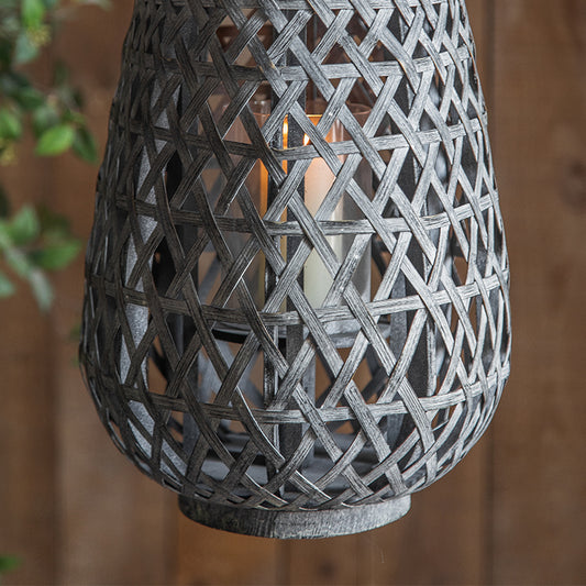 Retro Nostalgic Pendant Ornamen Bamboo Candle Lantern