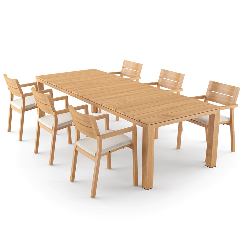 Teak Long Table and Chair Garden Plus