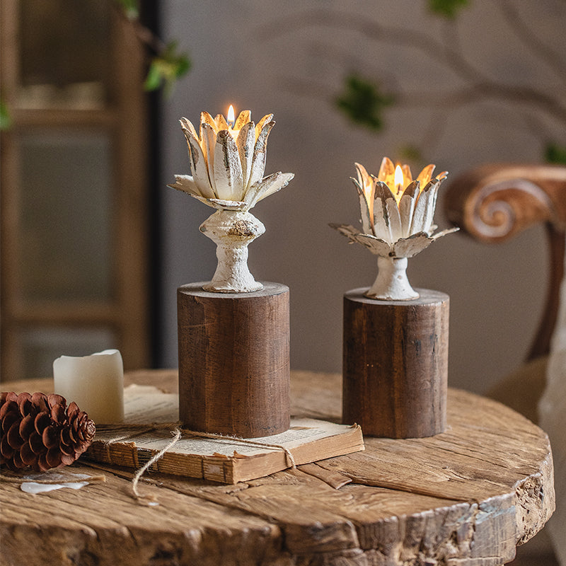 Retro European Table Candle stand Garden Plus