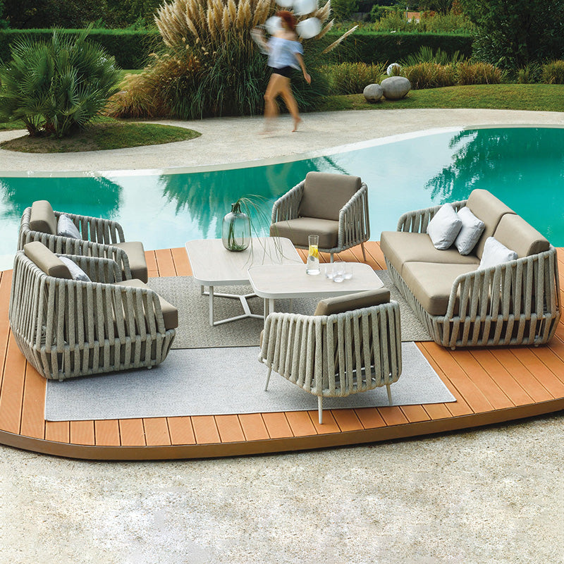 Rattan Sofa, Chair, Recliner and Table Set Garden Plus