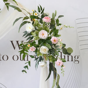 Simulation Mori Style Rose Arc Wall Wedding Decoration Piece Garden Plus