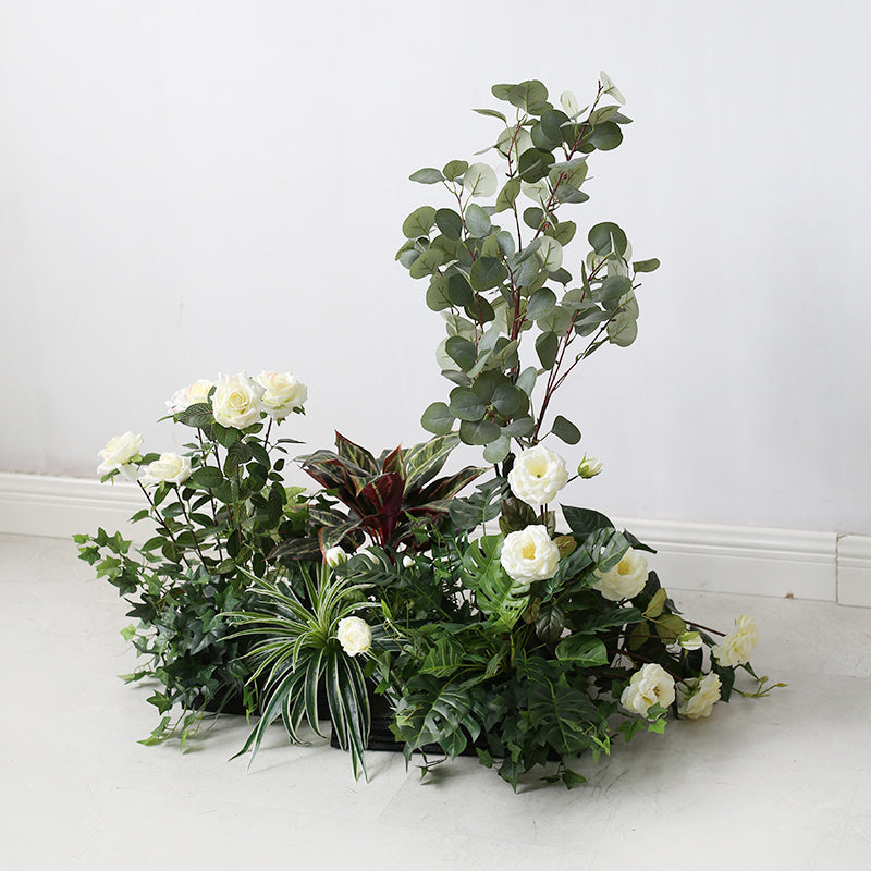 Landscaping Simulation Green Apple Leaf Plant and Flower Piece